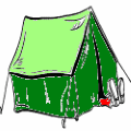 Übernachtungsparty Zelte